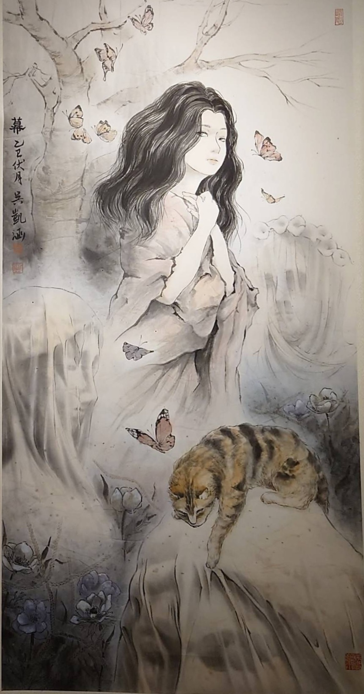 2519吳凱涵《幕》 114全國學生美展初賽水墨類佳作