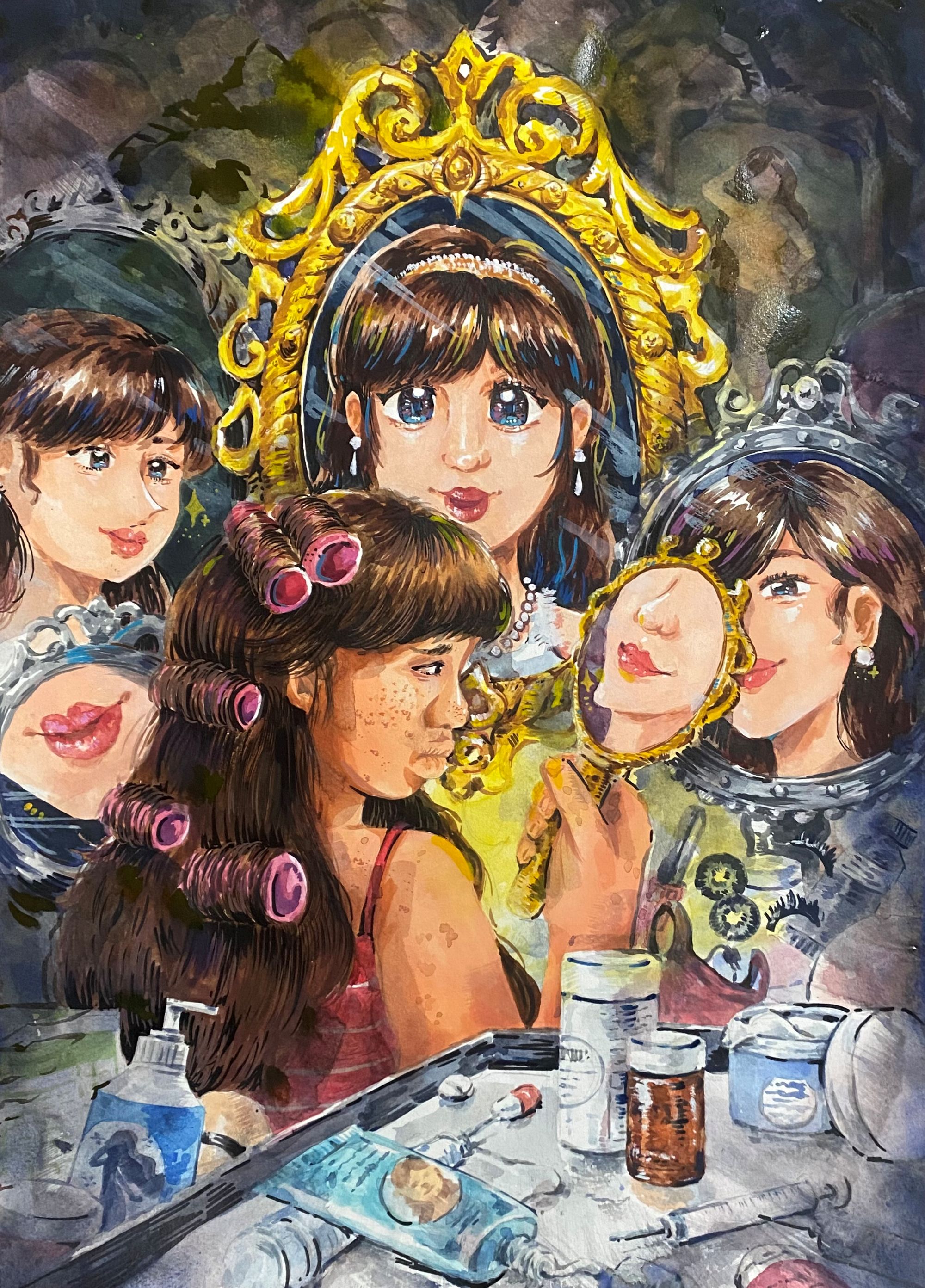 2619葉妍嫤《容貌焦慮》114全國學生美展初賽漫畫類第二名